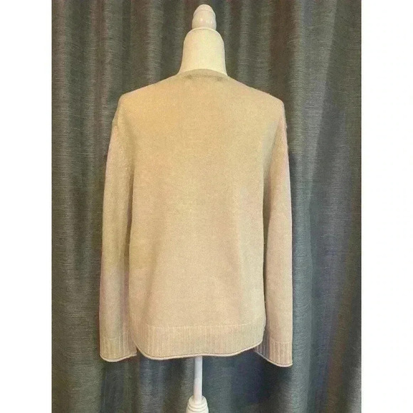Jenni Kayne Everyday Sweater XS Oatmeal Beige Cream Wool Cashmere Blend Pullover - Picture 6 of 11